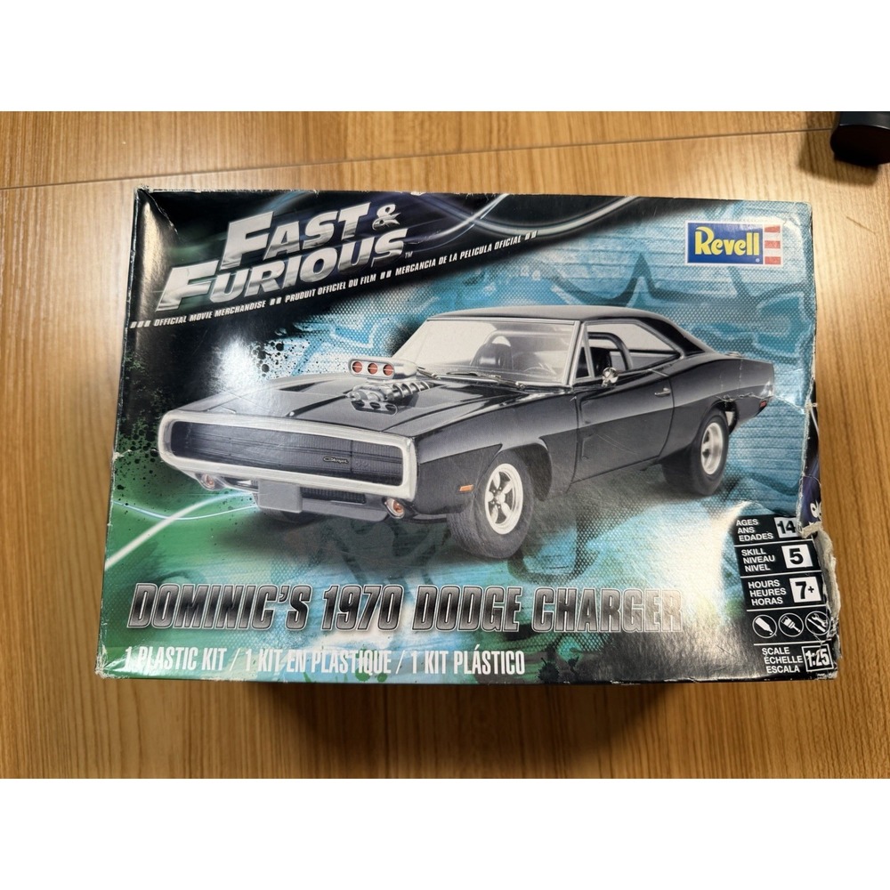 Revell Fast & Furious Dominic's 1970 Dodge Charger 1:25 Model Kit 4319 - Started